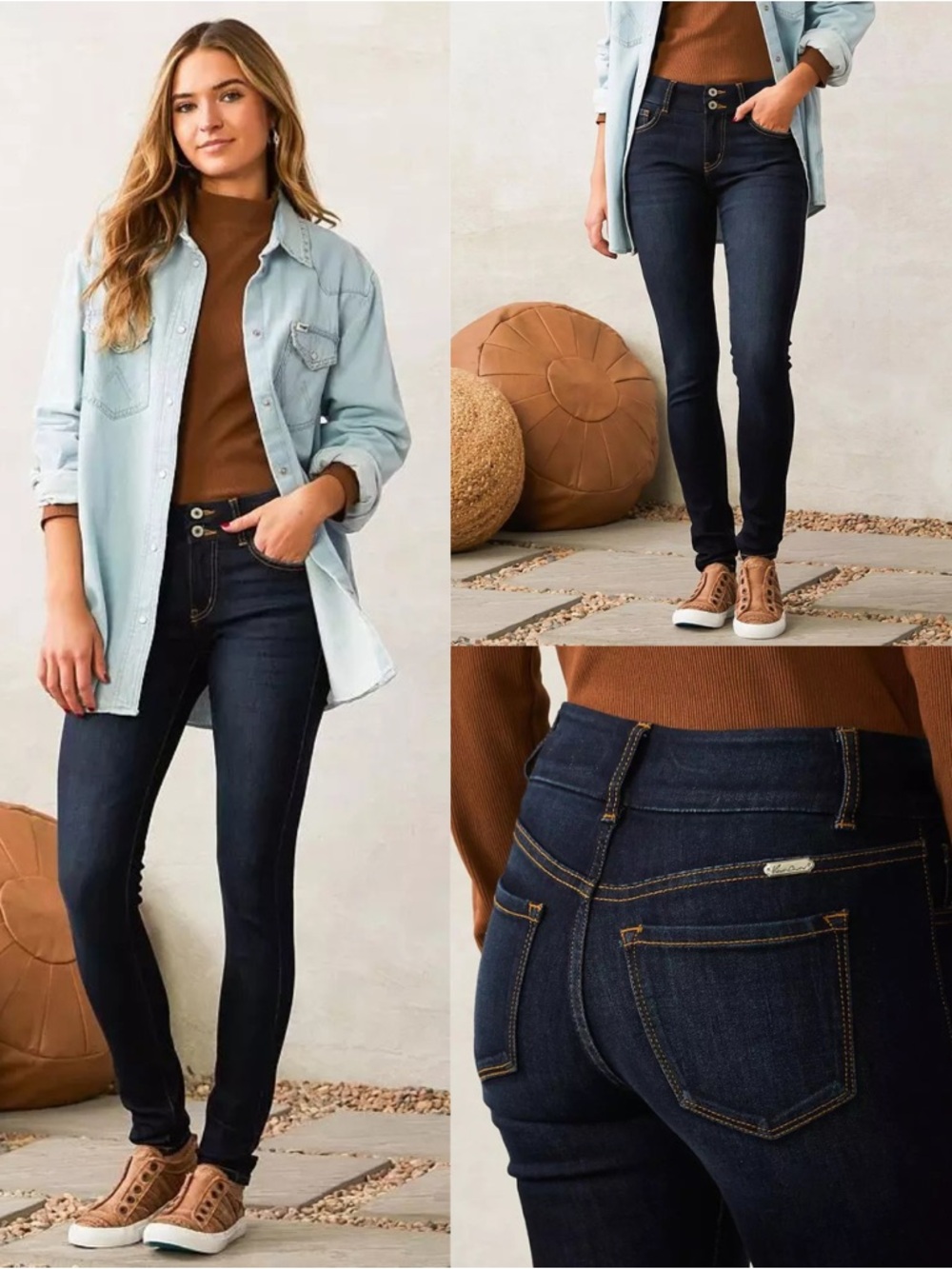 Mid-Rise Skinny Stretch Jean